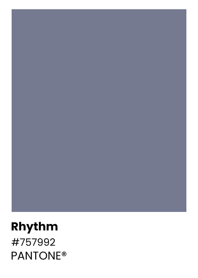 Pantone Color Chart - Rhythm