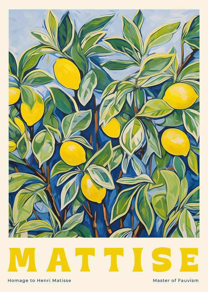 Matisse Lemon Tree Painting