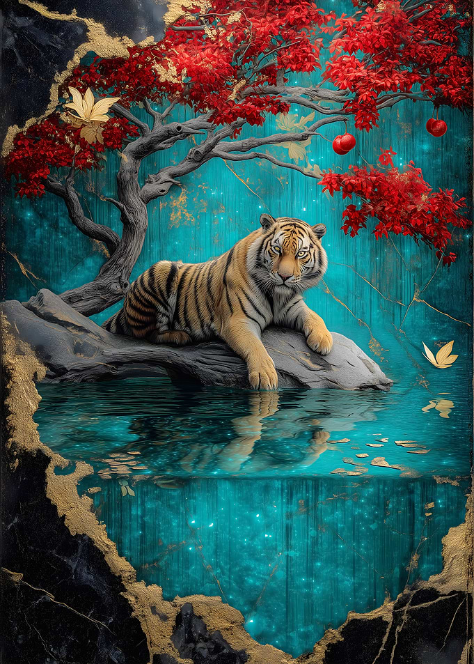 Tiger by the Water