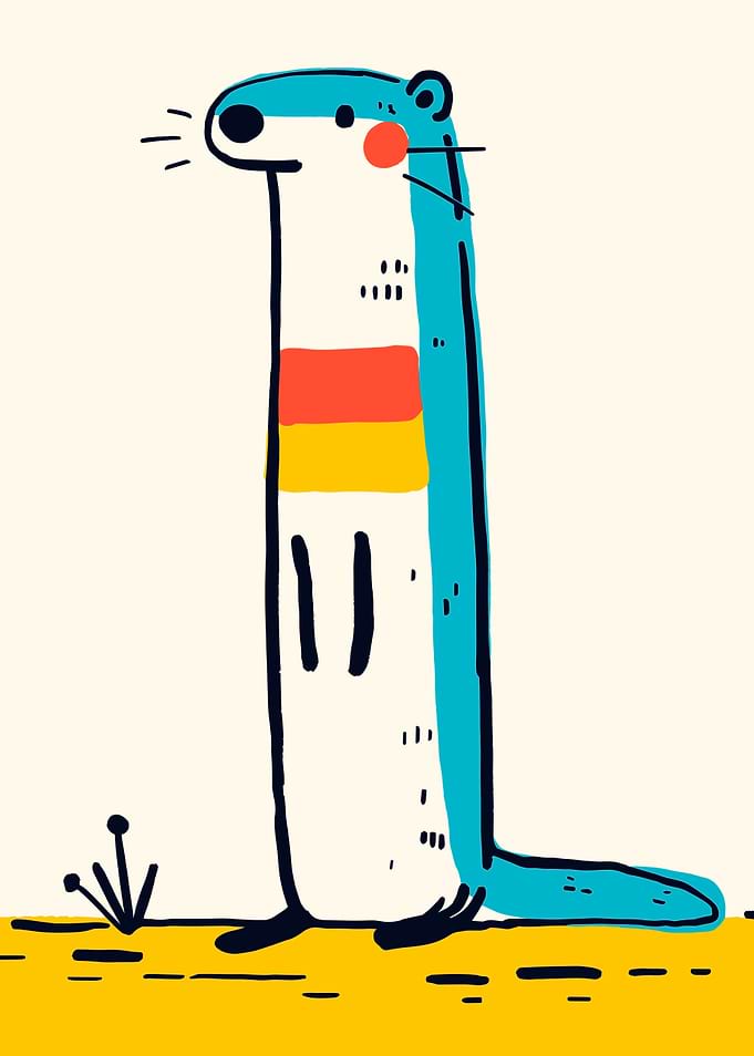 Cute Cartoon Otter
