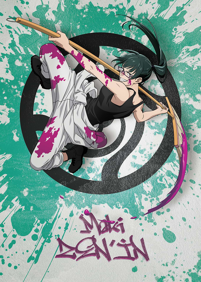 JJK Maki Zen'in Graffiti style