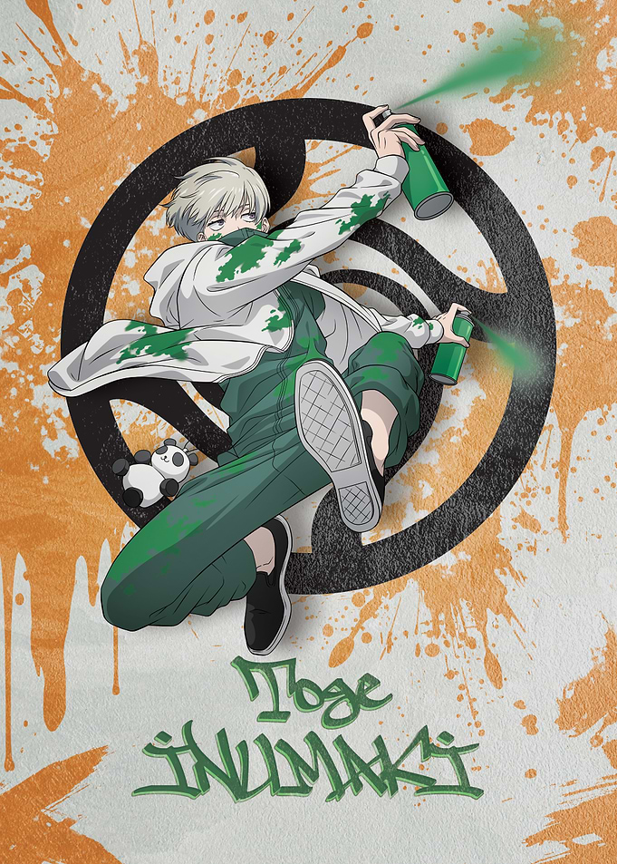 JJK Toge Inumaki Graffiti style