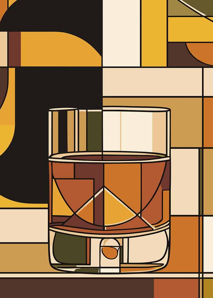 Geometric Whiskey Glass