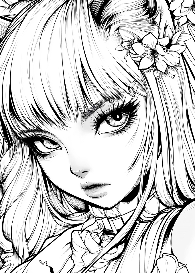 Anime Girl Portrait Catgirl
