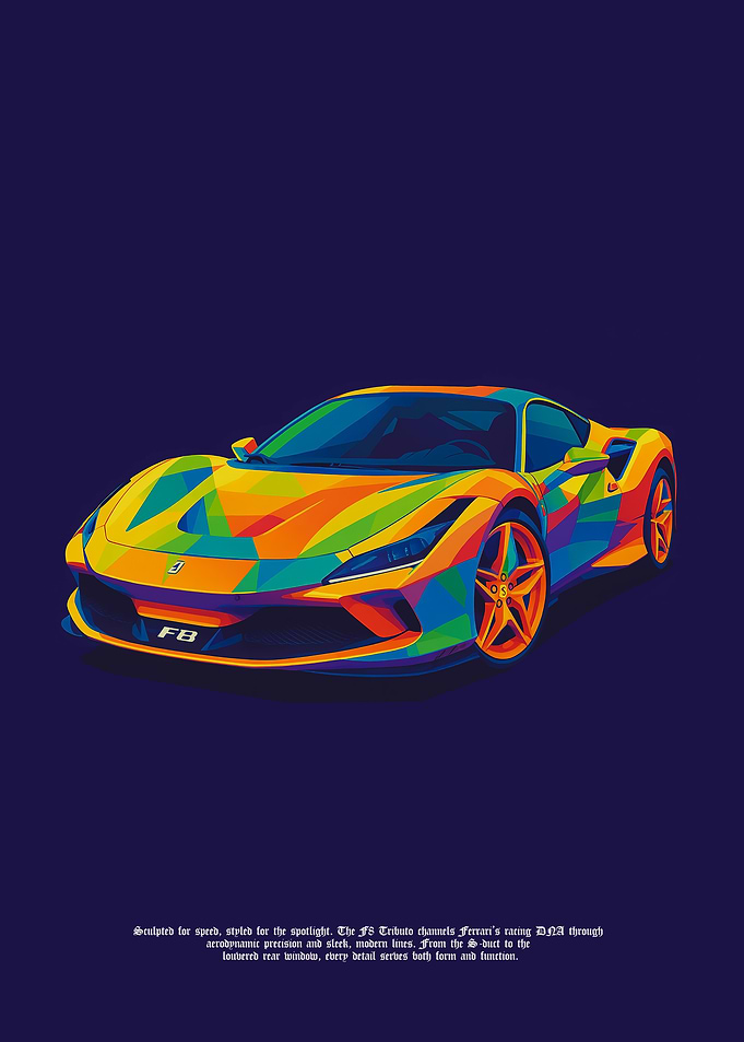 Ferrari F8 Tributo Pop Art