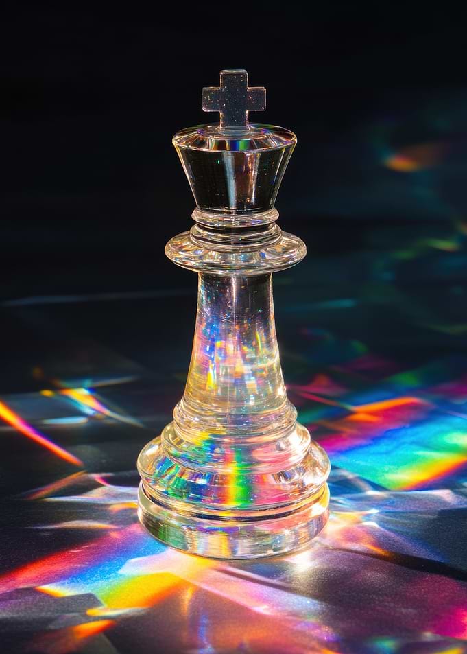 Glass Chess King