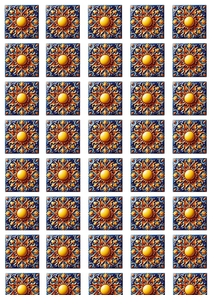 Sunburst Tile Pattern