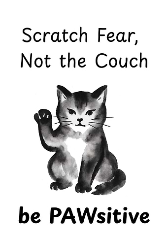 Scratch Fear, Not the Couch - Cat Motivation - Cat Motivation