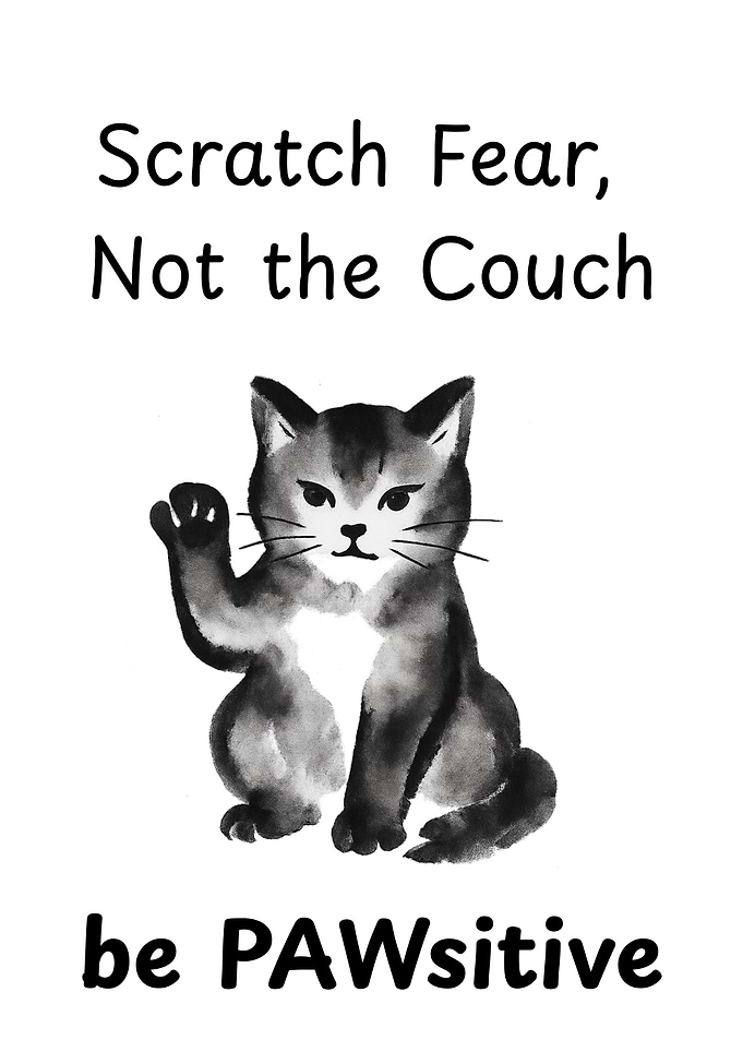 Scratch Fear, Not the Couch - Cat Motivation - Cat Motivation
