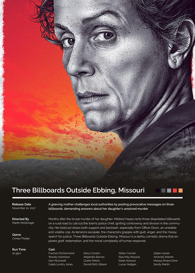 Three Billboards Outside Ebbing, Missouri Movie Poster