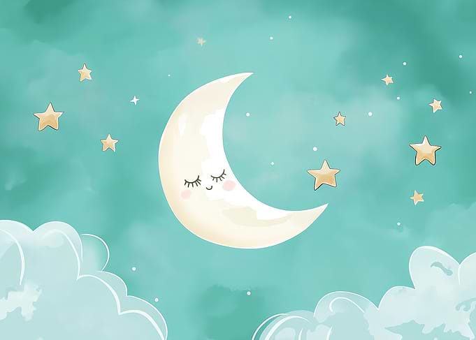 Sleeping Moon and Stars