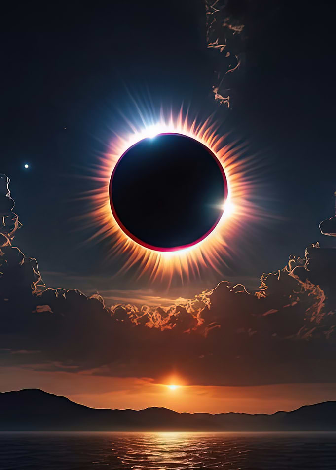 Solar Eclipse Sunset