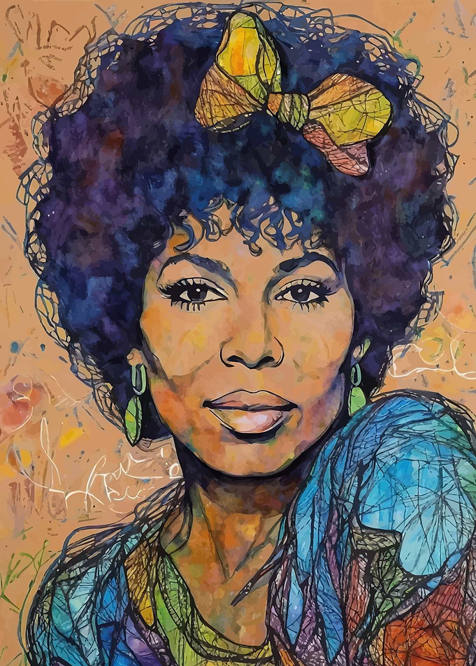 Minnie Riperton Watercolor Portrait