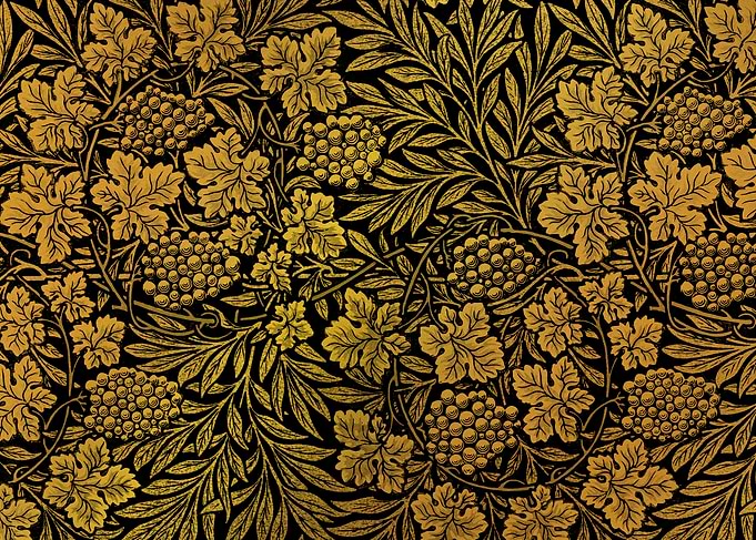 Golden Grapevine Pattern
