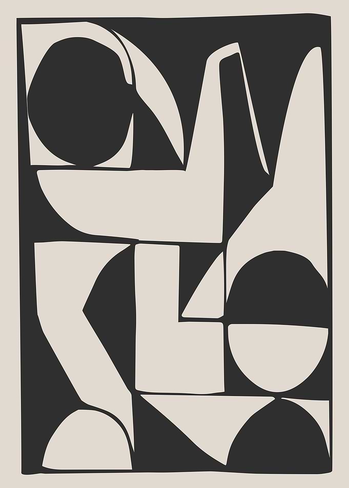 Abstract Geometric Art Print