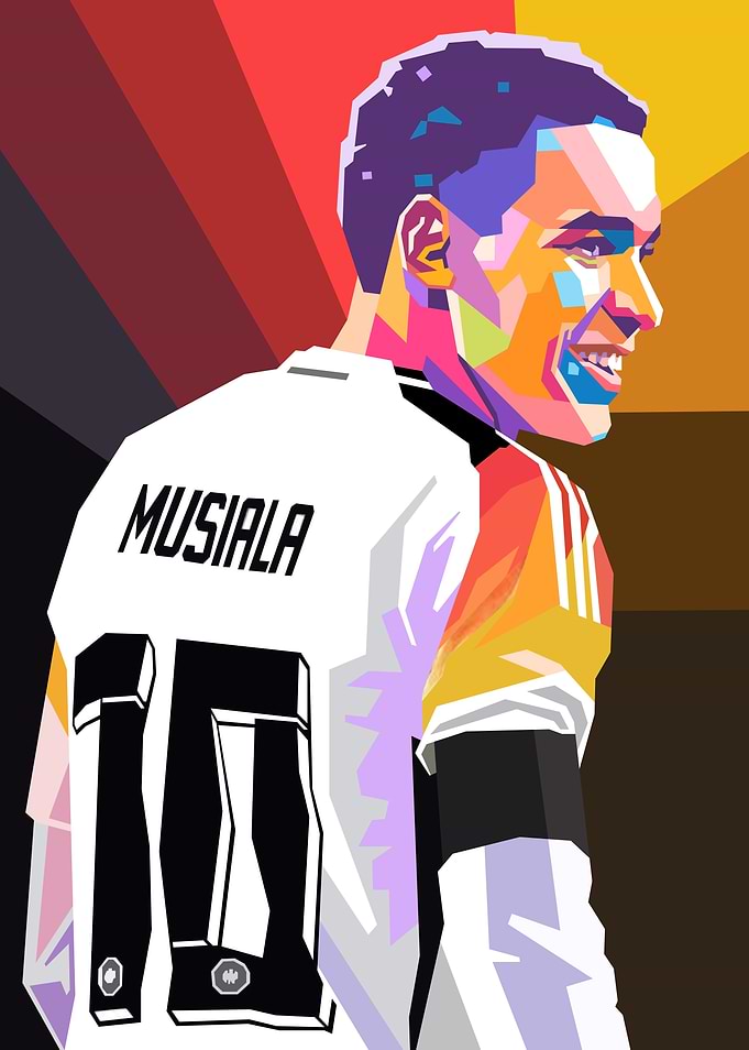 Musiala Soccer Pop Art