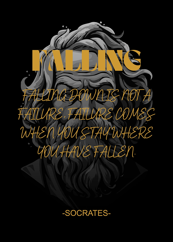 Socrates Quote - Falling Down
