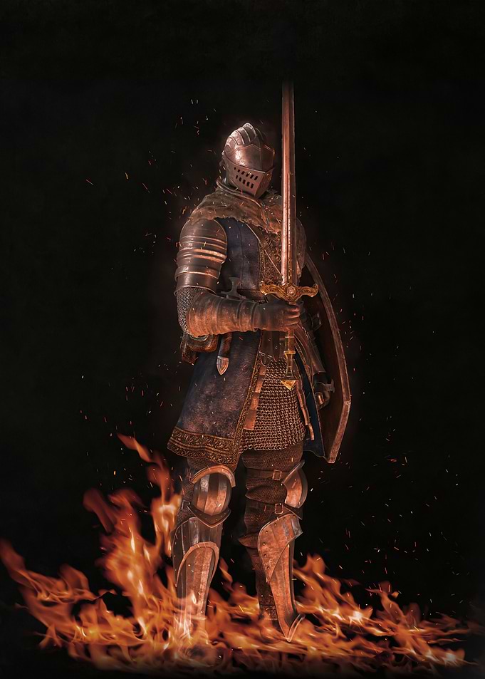 Chosen Undead in Flames