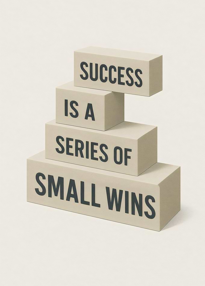 Success is a Series of Small Wins Quote