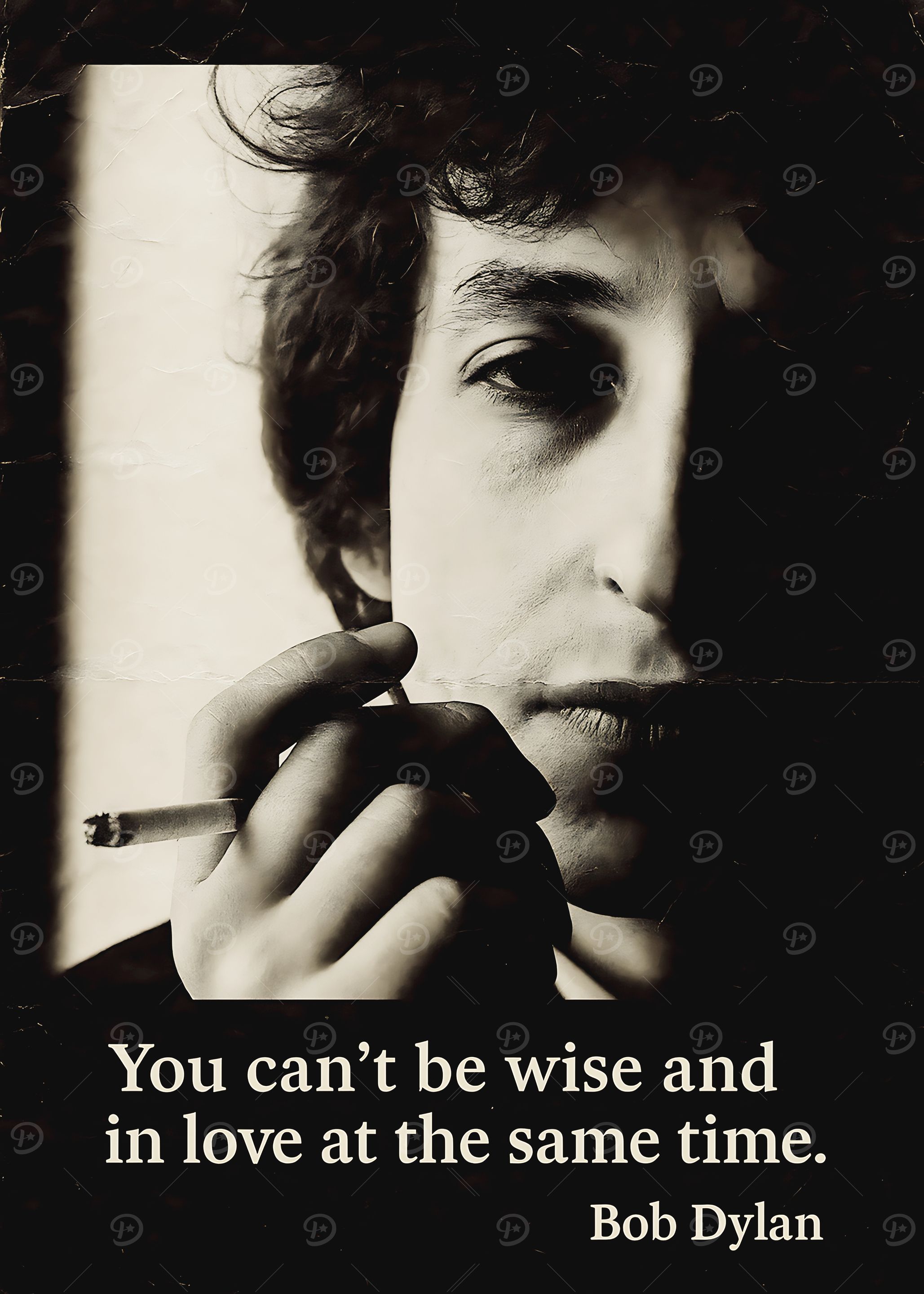 Bob Dylan Quote Poster / Ea22