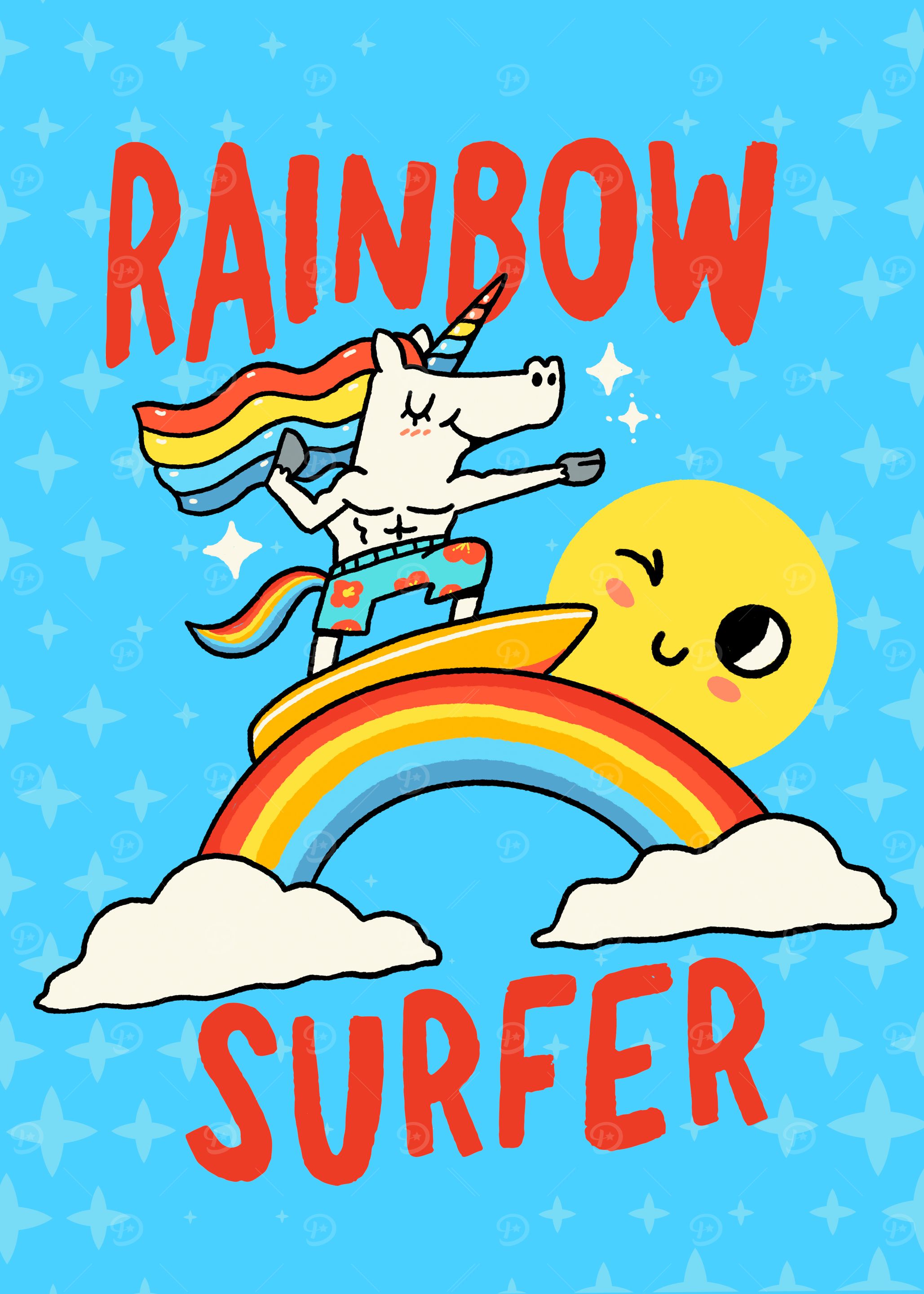 Rainbow Surfer