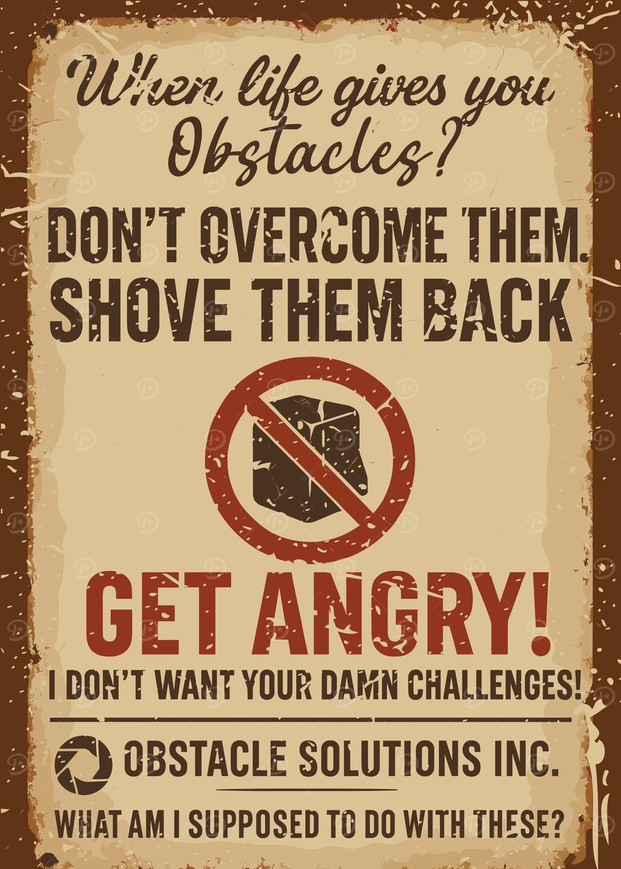Get Angry! Obstacle Solutions Inc.