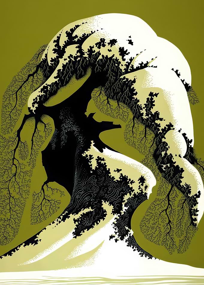 Abstract Tree Illustration
