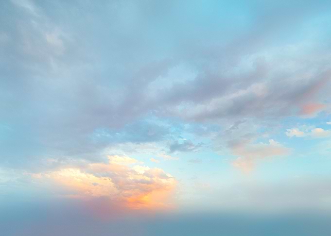 Pastel Sky with Clouds