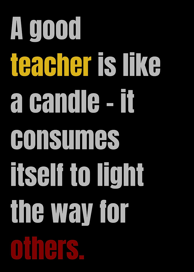 Teacher Quote - Candle Metaphor