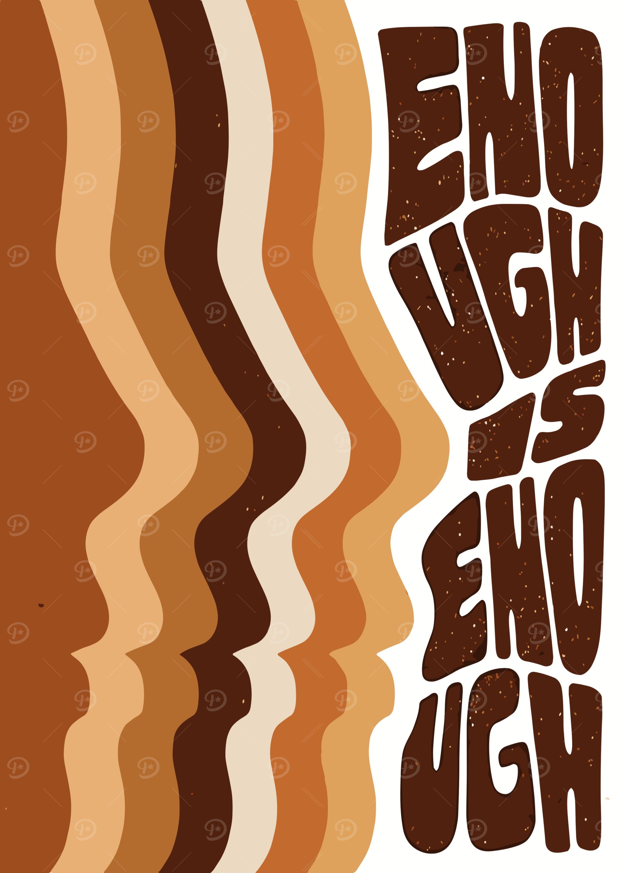 Enough is Enough Retro Poster