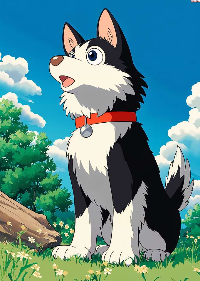 Husky Anime Character