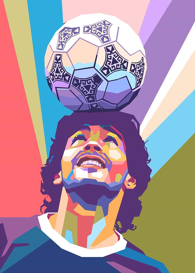 Soccer Player Pop Art