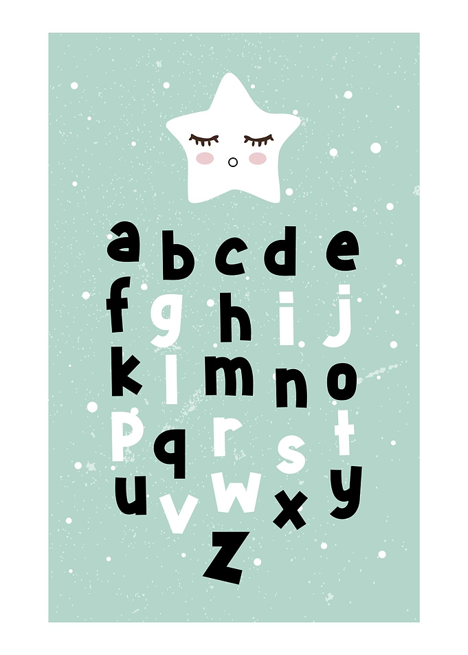 Alphabet Poster with Star