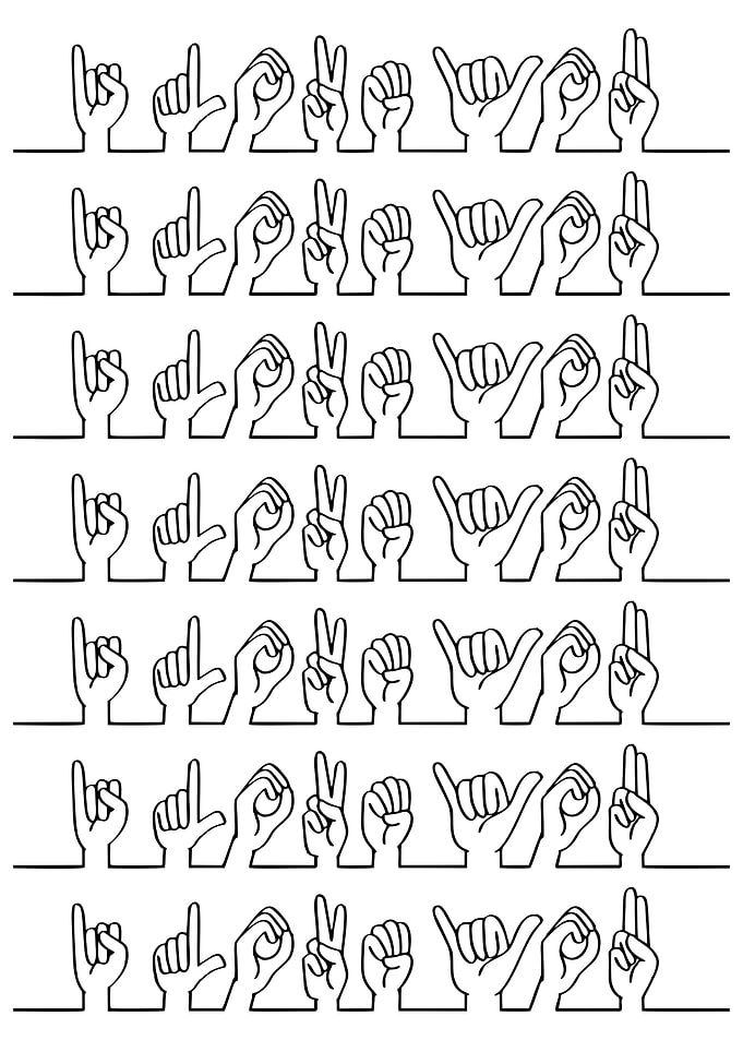 American Sign Language Alphabet