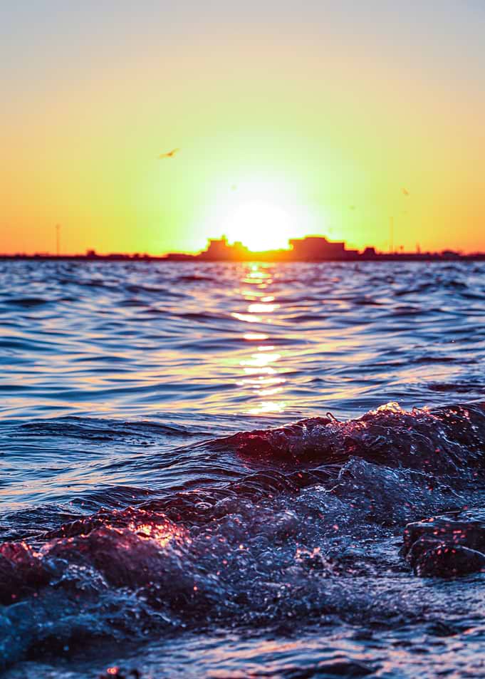 Sunset Ocean Waves