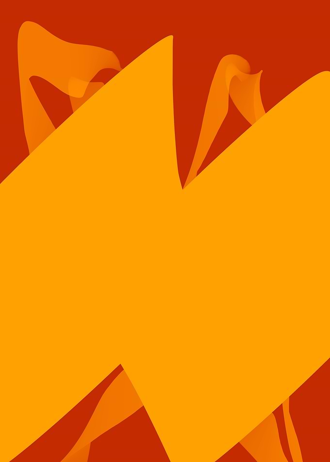 Abstract Orange and Red Shapes