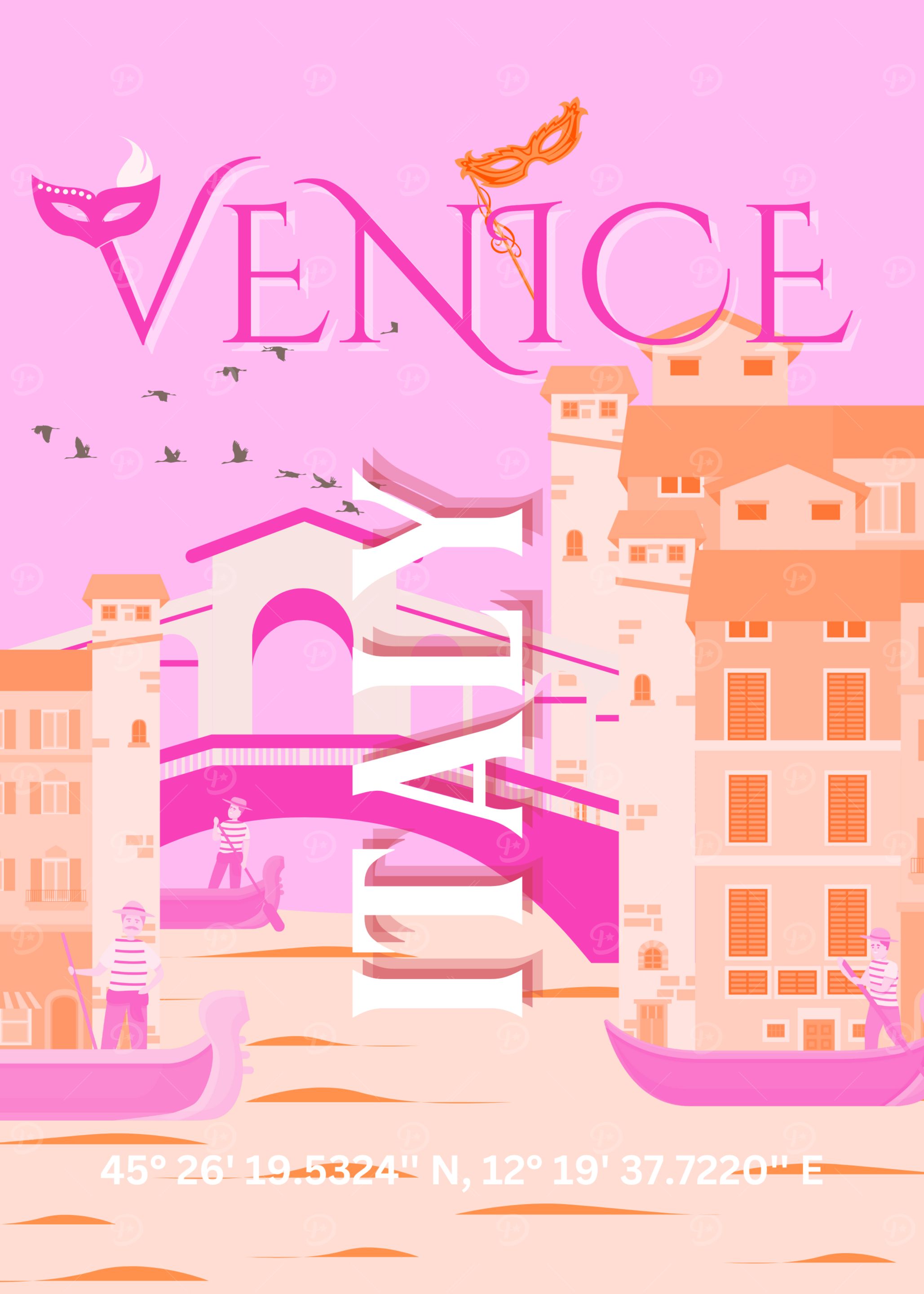 Venice Italy Travel Poster