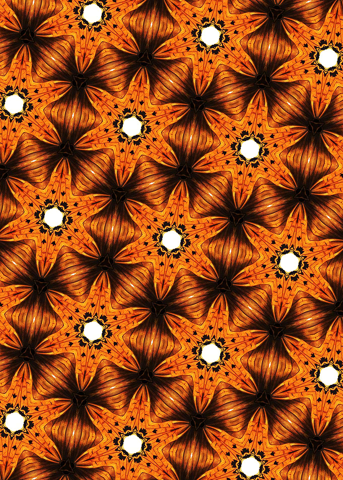 Orange and Black Geometric Pattern