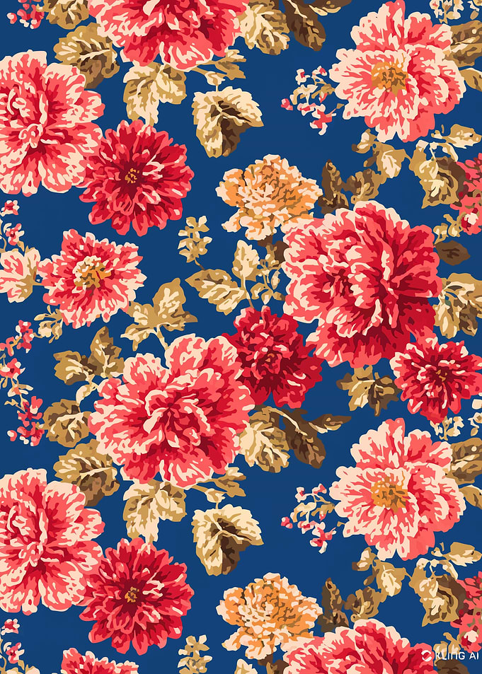 Floral Pattern Vintage Pink Flowers