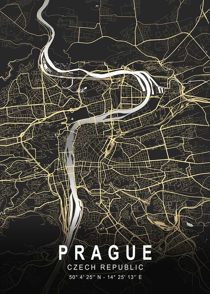 Prague Silver Map