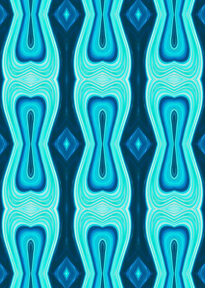 Abstract Blue and Teal Pattern