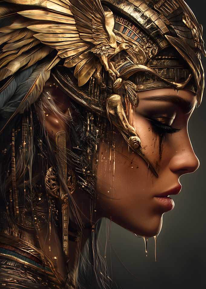 Golden Goddess Portrait