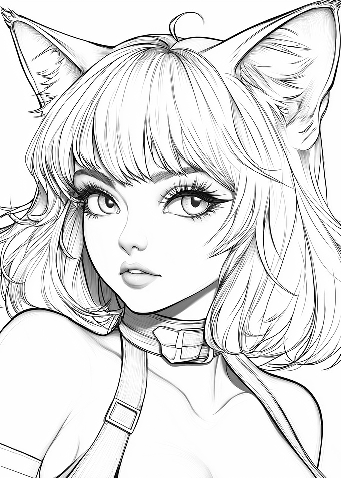 Anime Girl with Cat Ears ~ Catgirl
