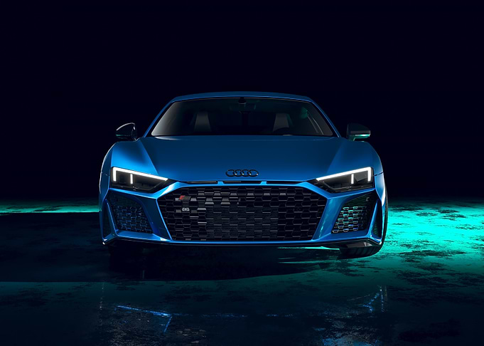 Blue Audi R8
