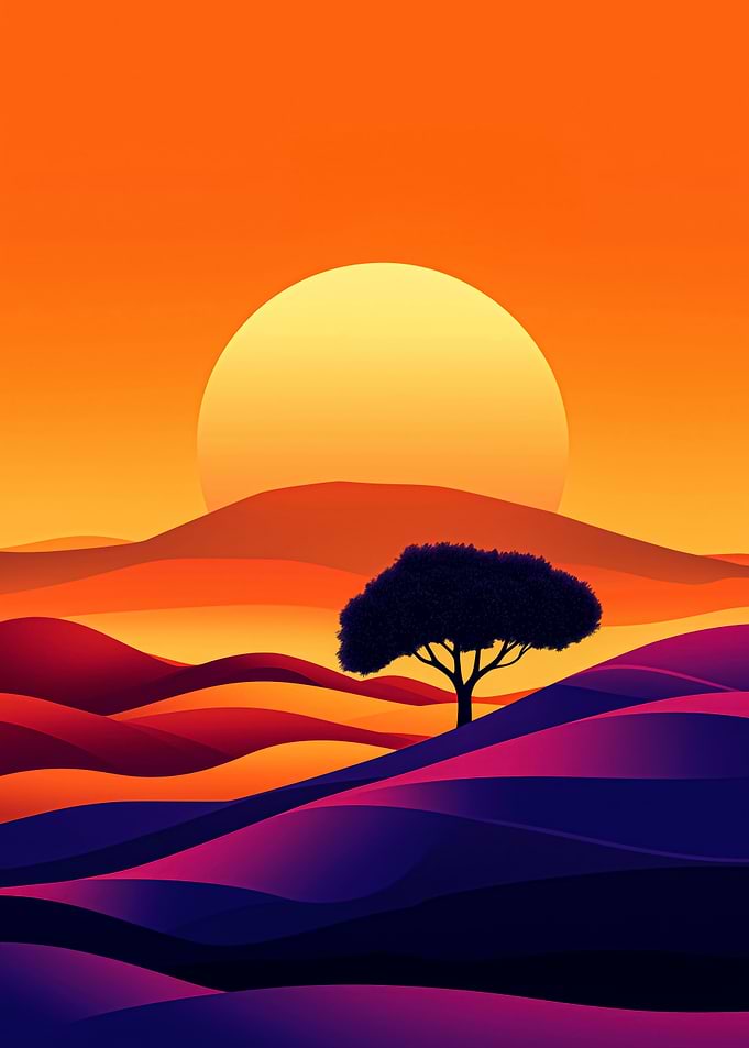 Dunes and Tree