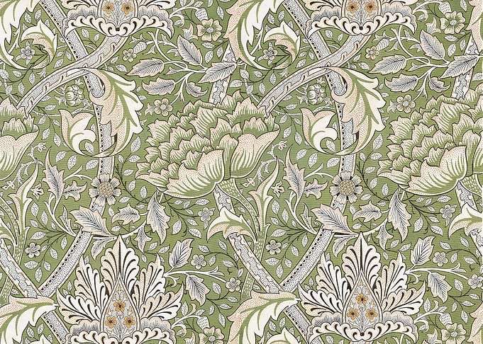 Green Floral Pattern