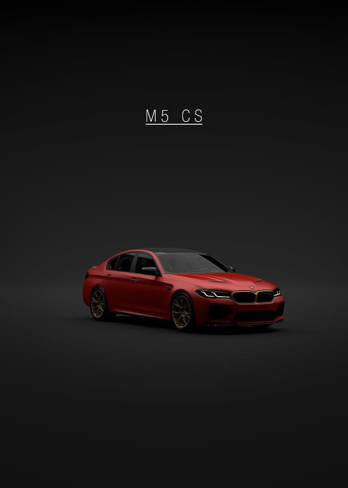 Front BMW M5 CS F90 - Red