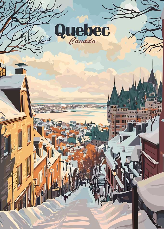 Quebec City Winter View