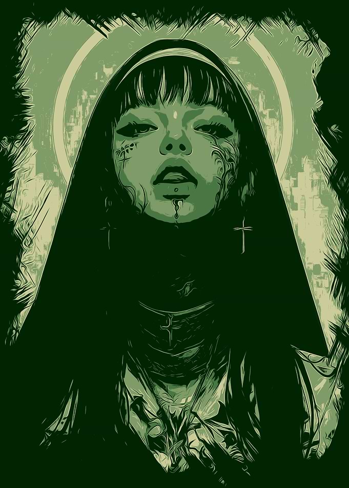 Dark Nun Illustration