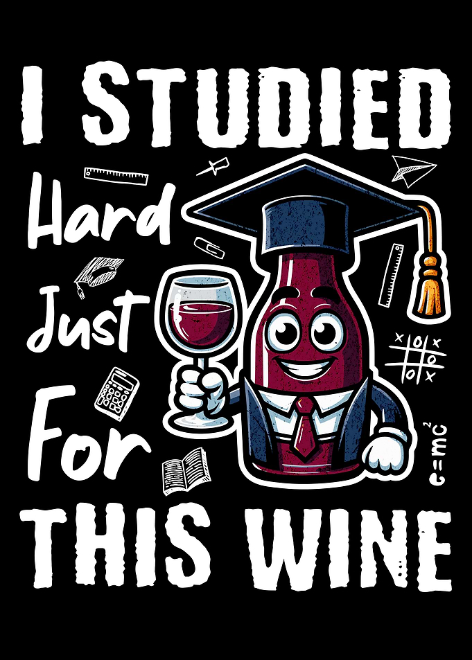 I Studied Hard Just For This Wine